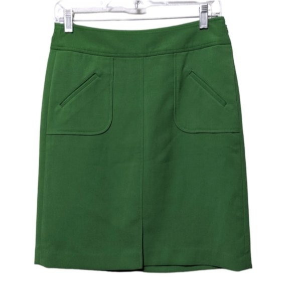 BANANA REPUBLIC FACTORY Green Mod Skirt 0 - Picture 4 of 4